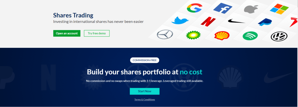 Build your shares portfolio at no cost, Start Now