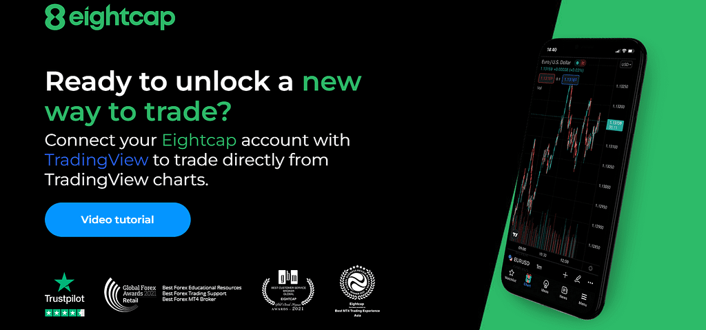 Unlock a new way to trade with eightcap and trading view