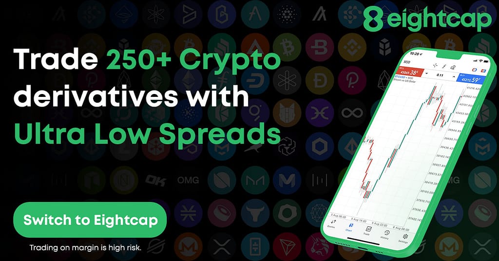 Trade 250+ Crypto derivatives wit Ultra-low Spreads