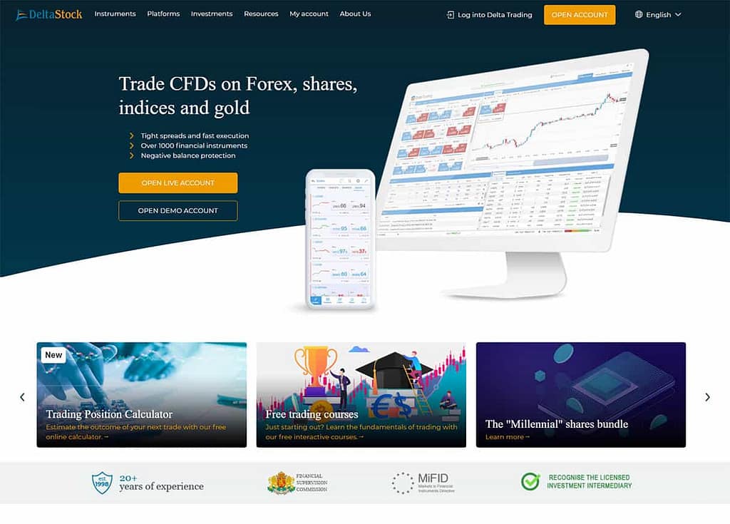 Trade CFDs on Forex, shares, indices and gold.