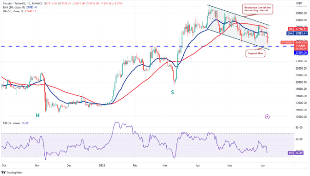 Potential Support levels for recovery in Bitcoin price