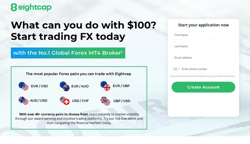 Start Trading FX Today with the No.1 Global Forex MT4 Broker 
