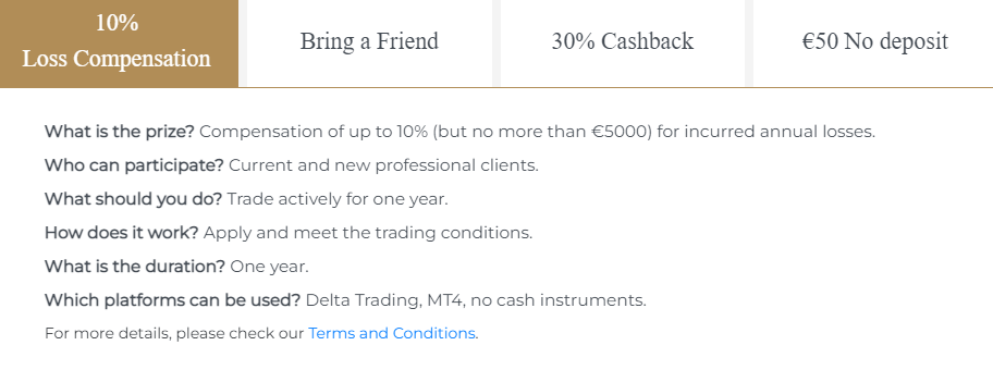 Delta Trading, MT4, no cash instruments